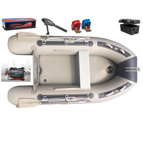Komplet sæt - AQUARIB SPORT 230 incl. Haswing 55 lbs motorpakke
